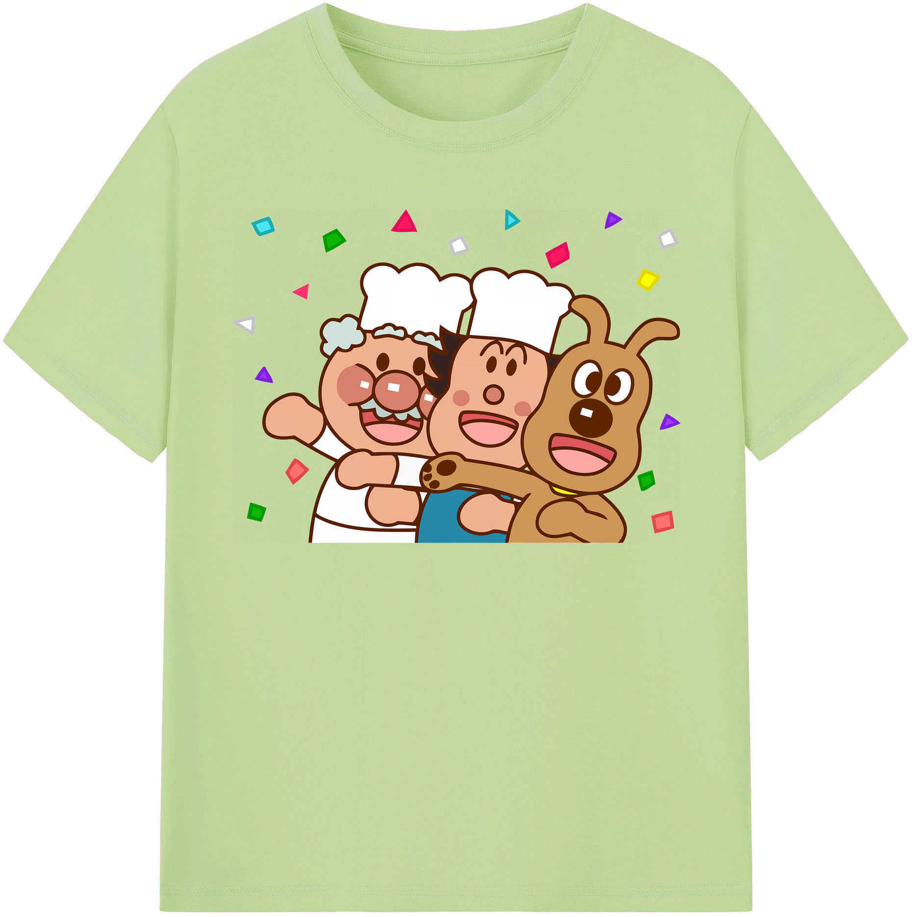 （画像用） アンパンマン Anpanman 綿100％半袖Tシャツ（フロントプリント）